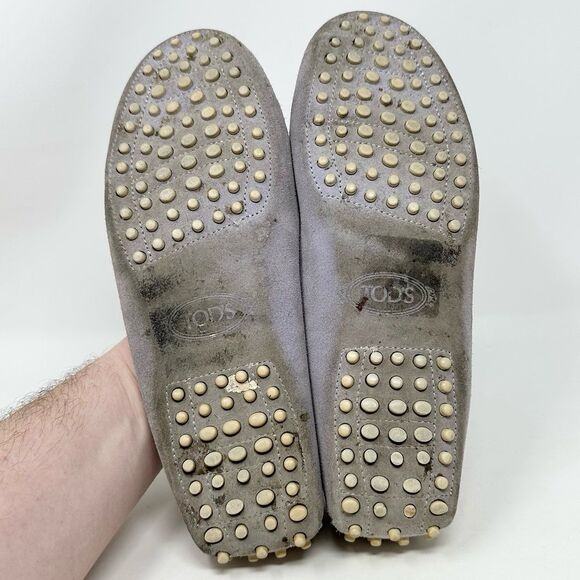 Junior Tod’s Gommino Suede Driving Moccasins Mocs Shoes Size 41 US Size 11 - Picture 11 of 12